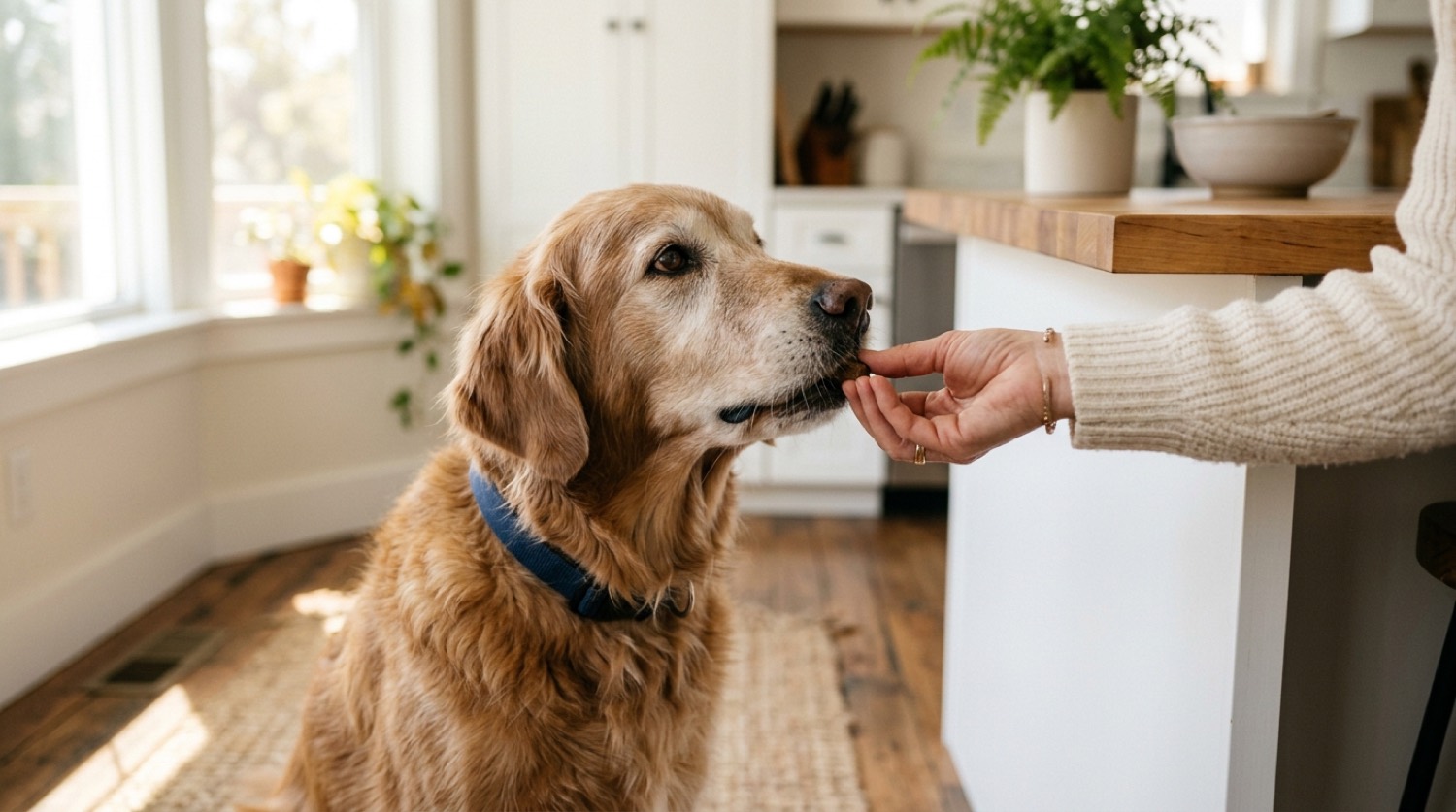 Healthy dog, best vitamins for senior dogs