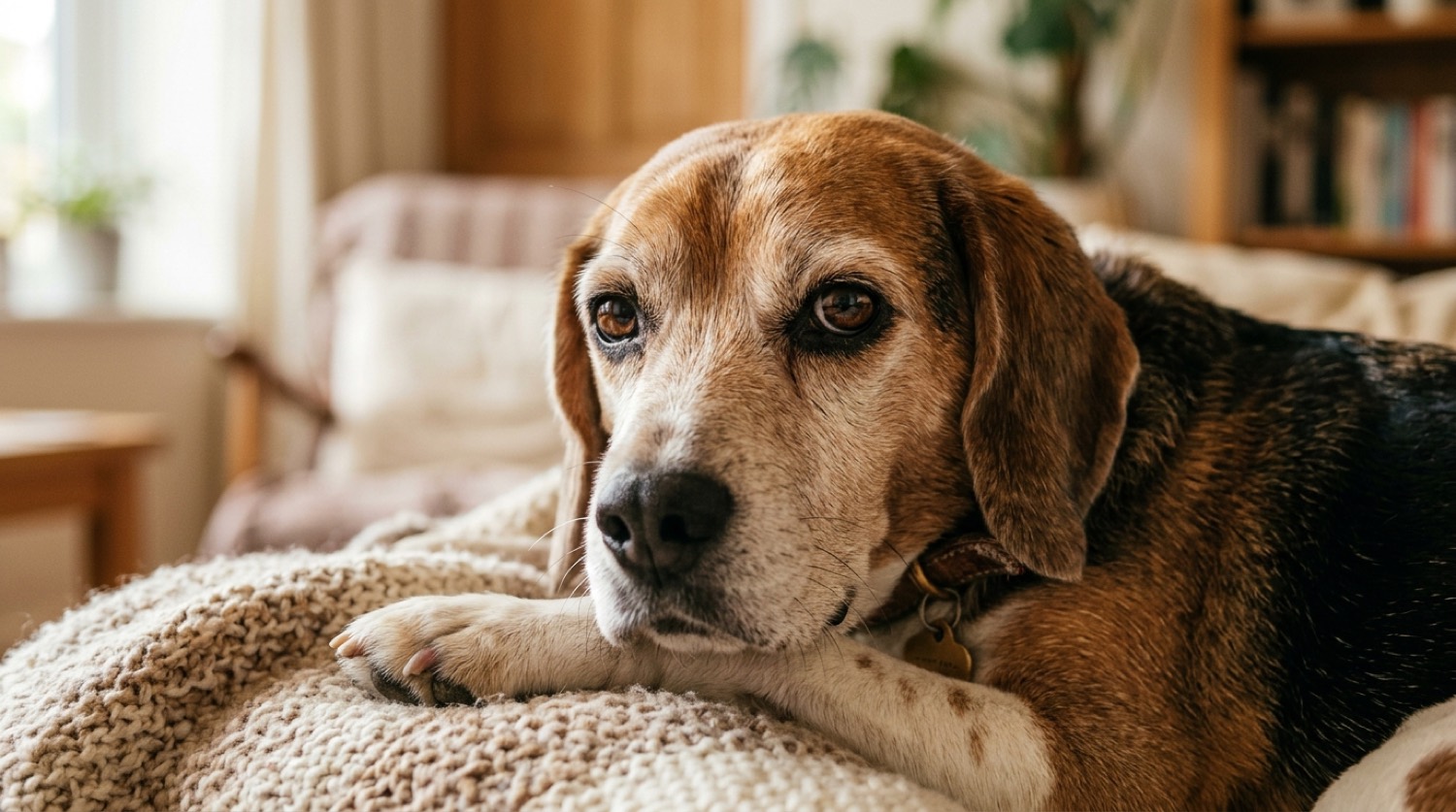 Beagle dog, canine cognitive dysfunction