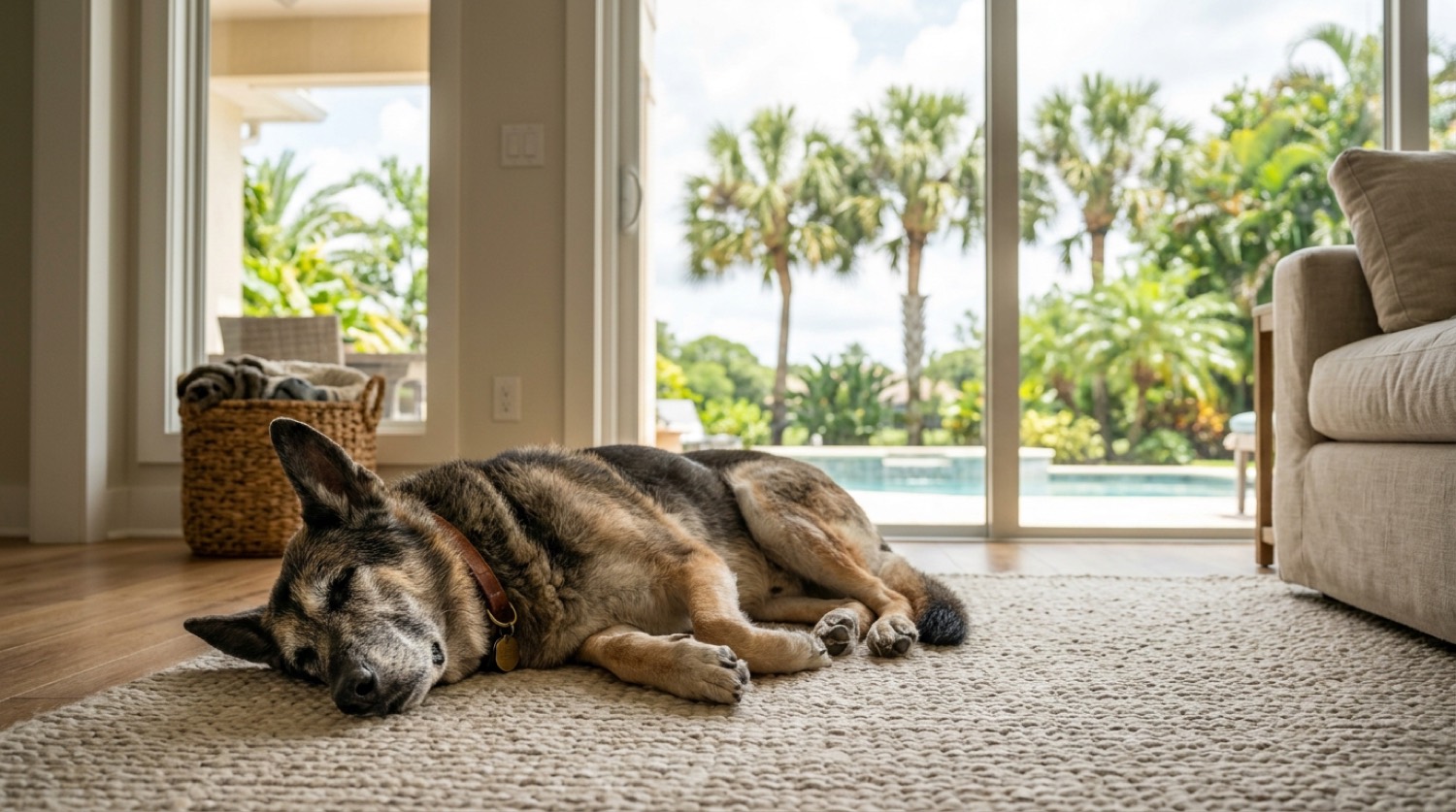 German Shepherd dog, dog dementia in Tampa, Florida