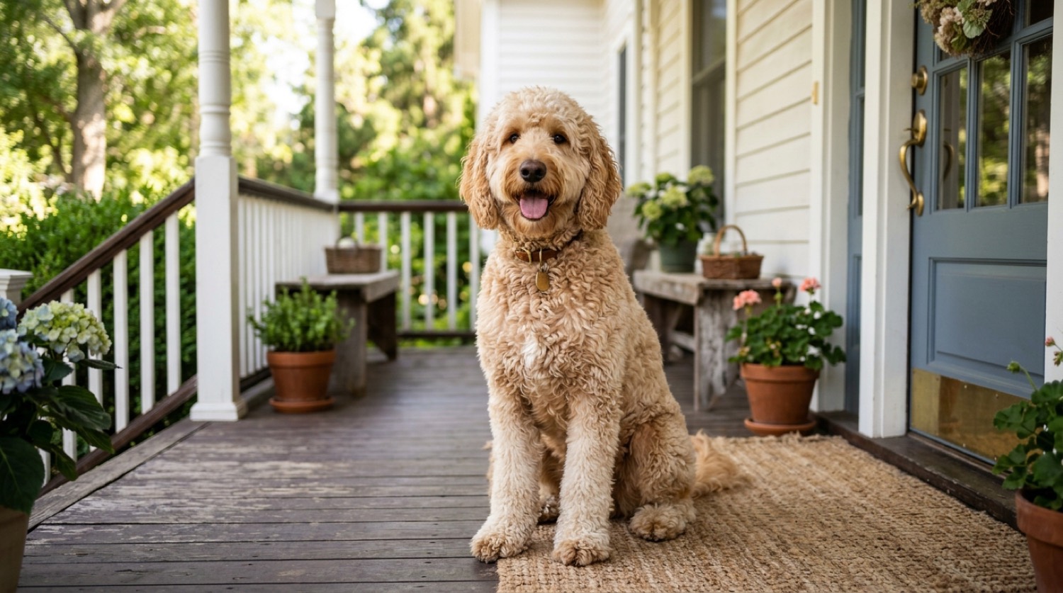 Goldendoodle dog, dog longevity supplements