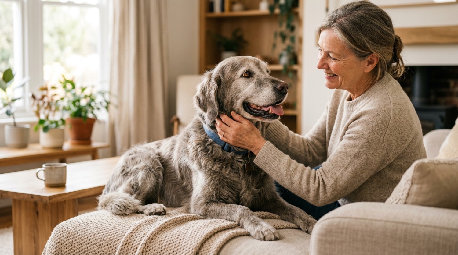 Healthy dog, keeping an aging dog healthy