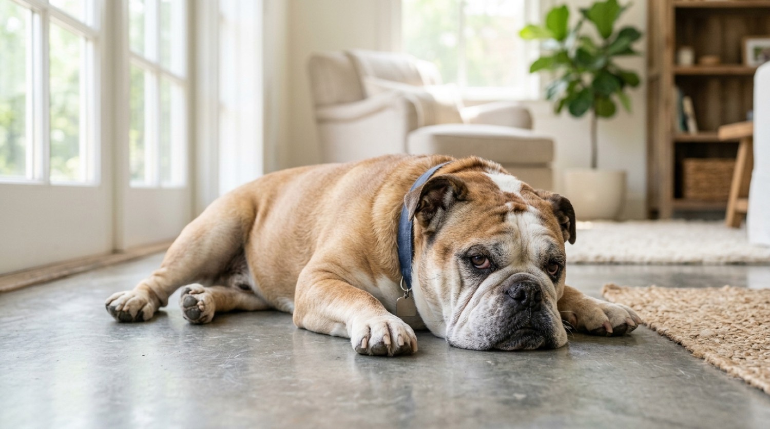 Bulldog dog, keeping an aging dog healthy
