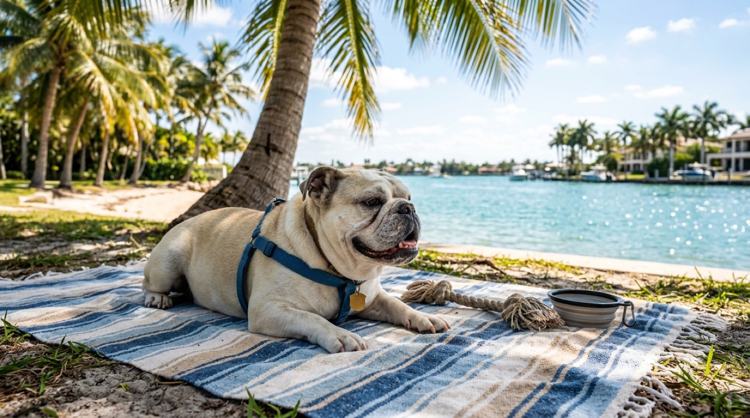 Bulldog dog, keeping an aging dog healthy in Tampa, Florida